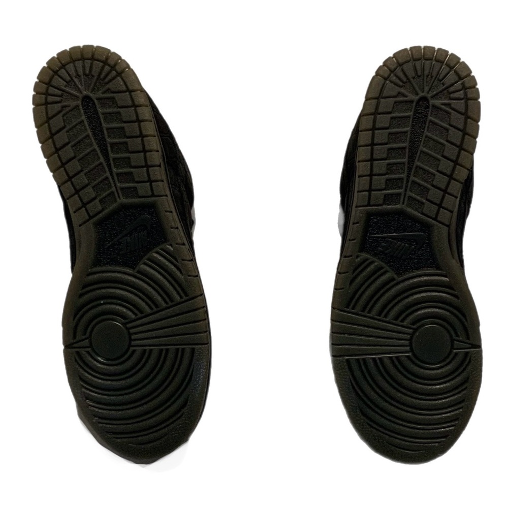 Nike By You Dunk Low Black Suede Size 10.5 No Box Top - Picture 4 of 6